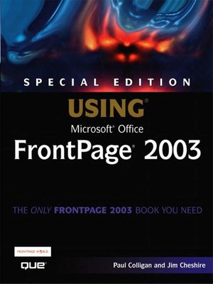 cover image of Special Edition Using Microsoft Office FrontPage 2003